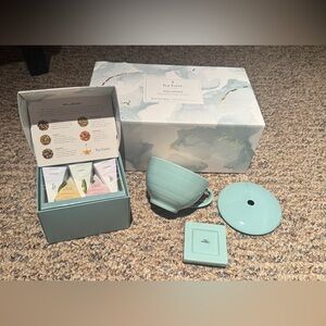 Tea Forte Limited Edition Tea Set, Includes Cup, Tea Tray & 10 Tea Infusers -New